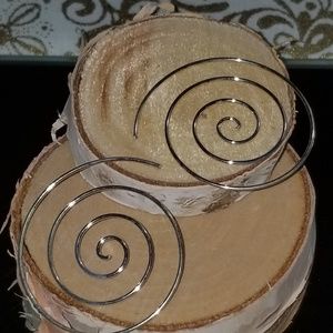 Sterling Silver Swirl Earrings